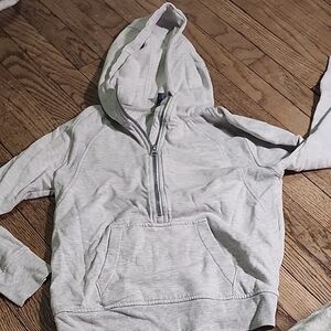 Nike Kids Heather Gray Zip-Up Hoodie